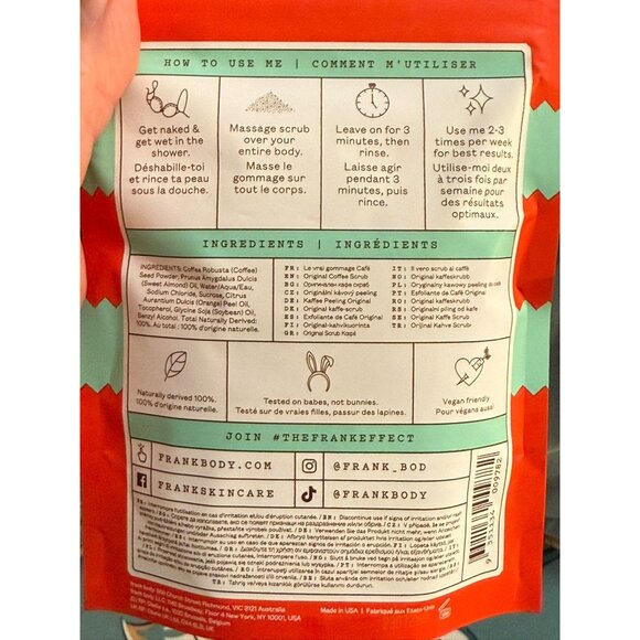 Frank Body Original Coffee Scrub 100g Limited Edition Ugly Christmas Sweater Pac - Picture 3 of 8